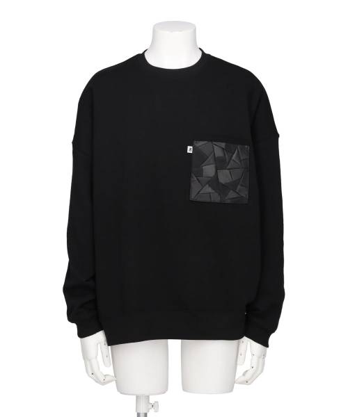 PATCHWORK POCKET SWEAT PULLOVER