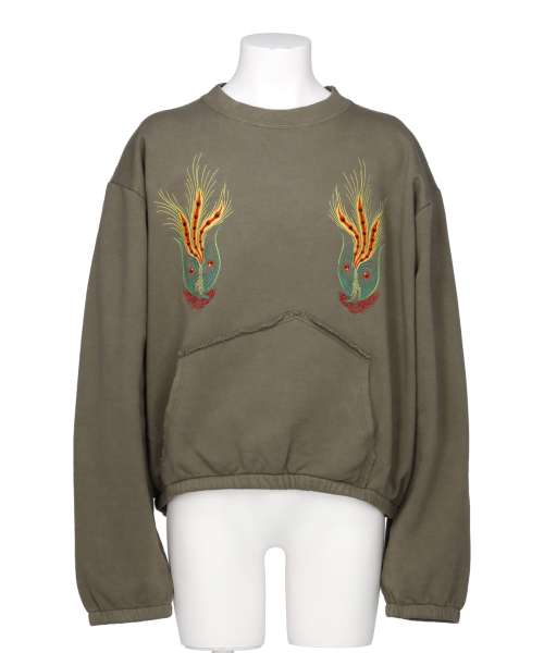 EMBROIDERY SHIRRING PULLOVER