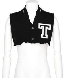 LETTERED CARDIGAN DICKIE.(T)