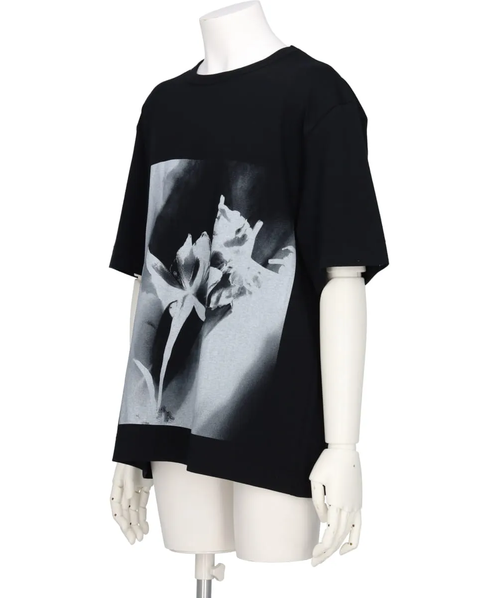 FLOWER PRINT JERSEY T-SHIRTS