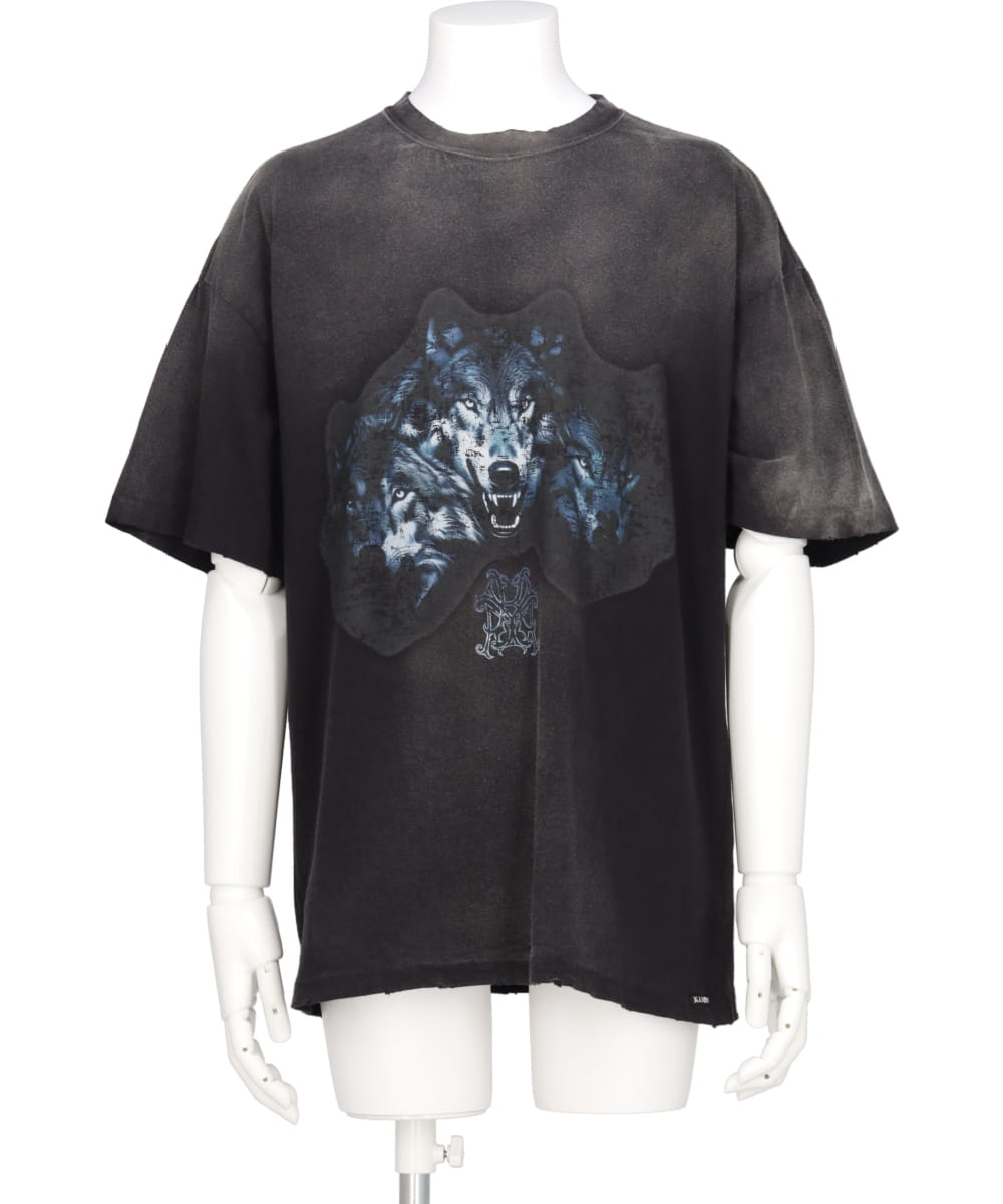 "KMY-WOLF" DISTRESSED TEE