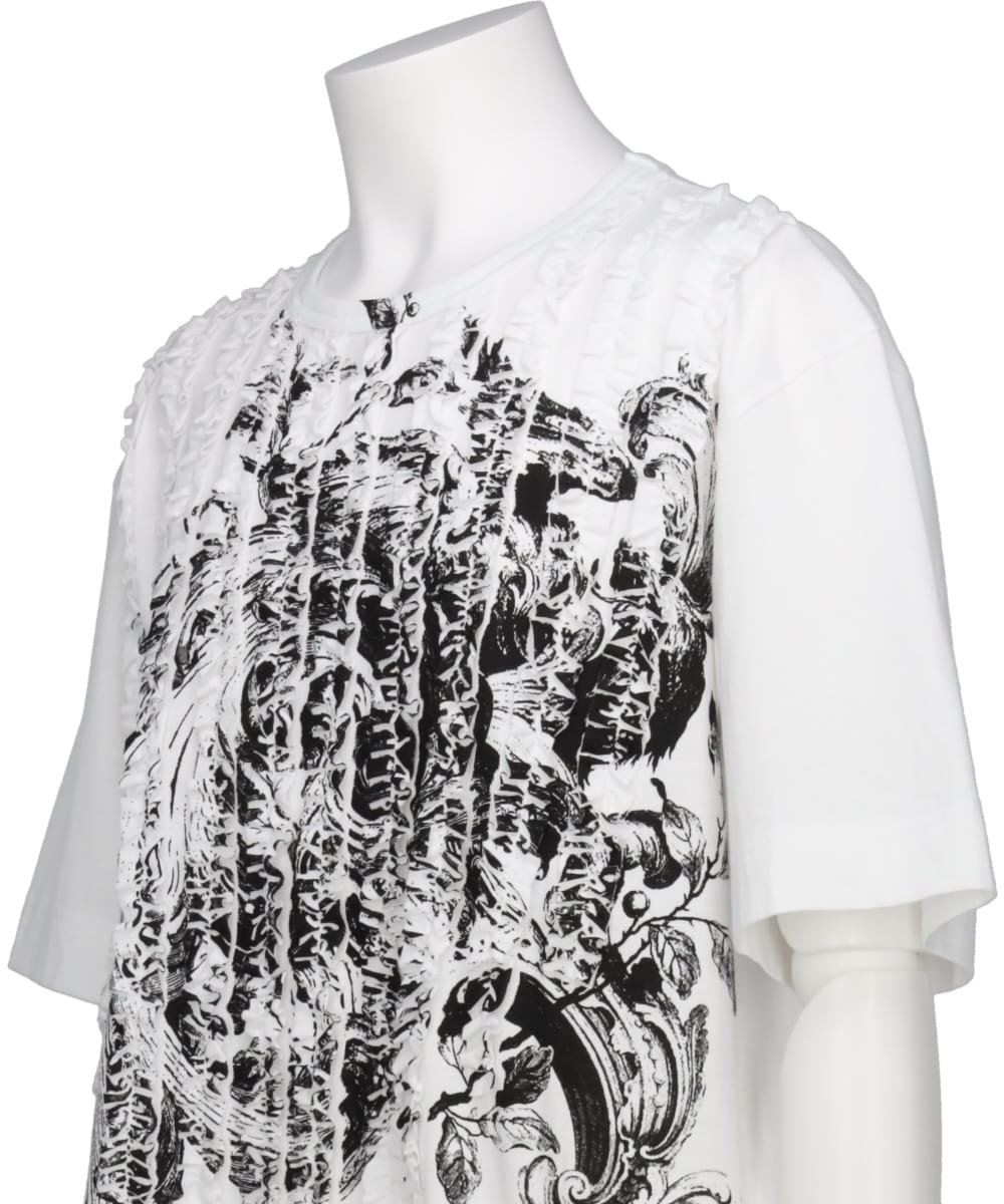 RUFFLE PRINT T-SHIRTS