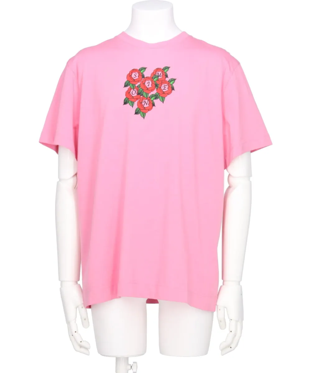 CLUSTER ROSE LOGO PRINT SHORT SLEEVE T-SHIRT