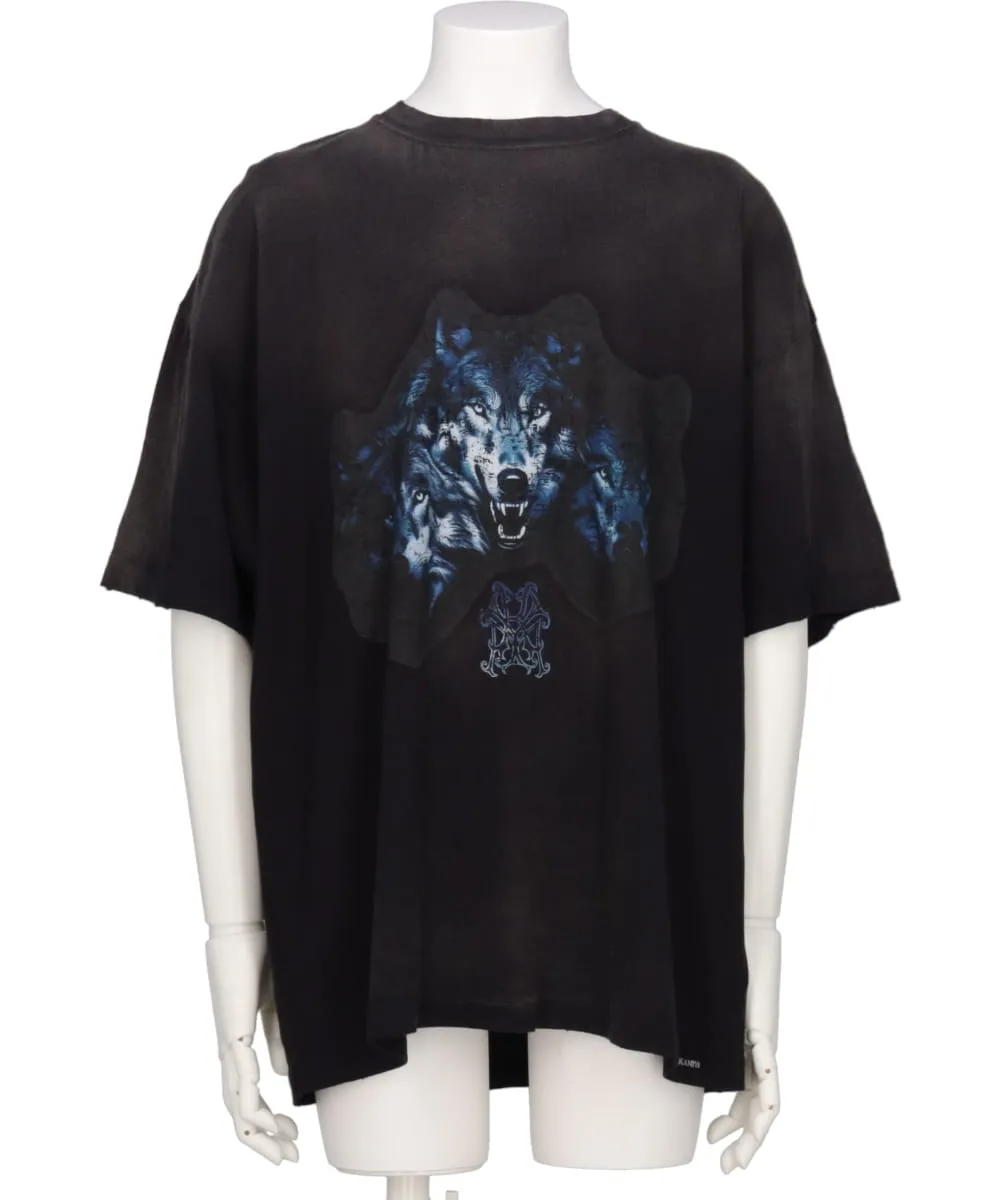 KMY-WOLF DISTRESSED TEE