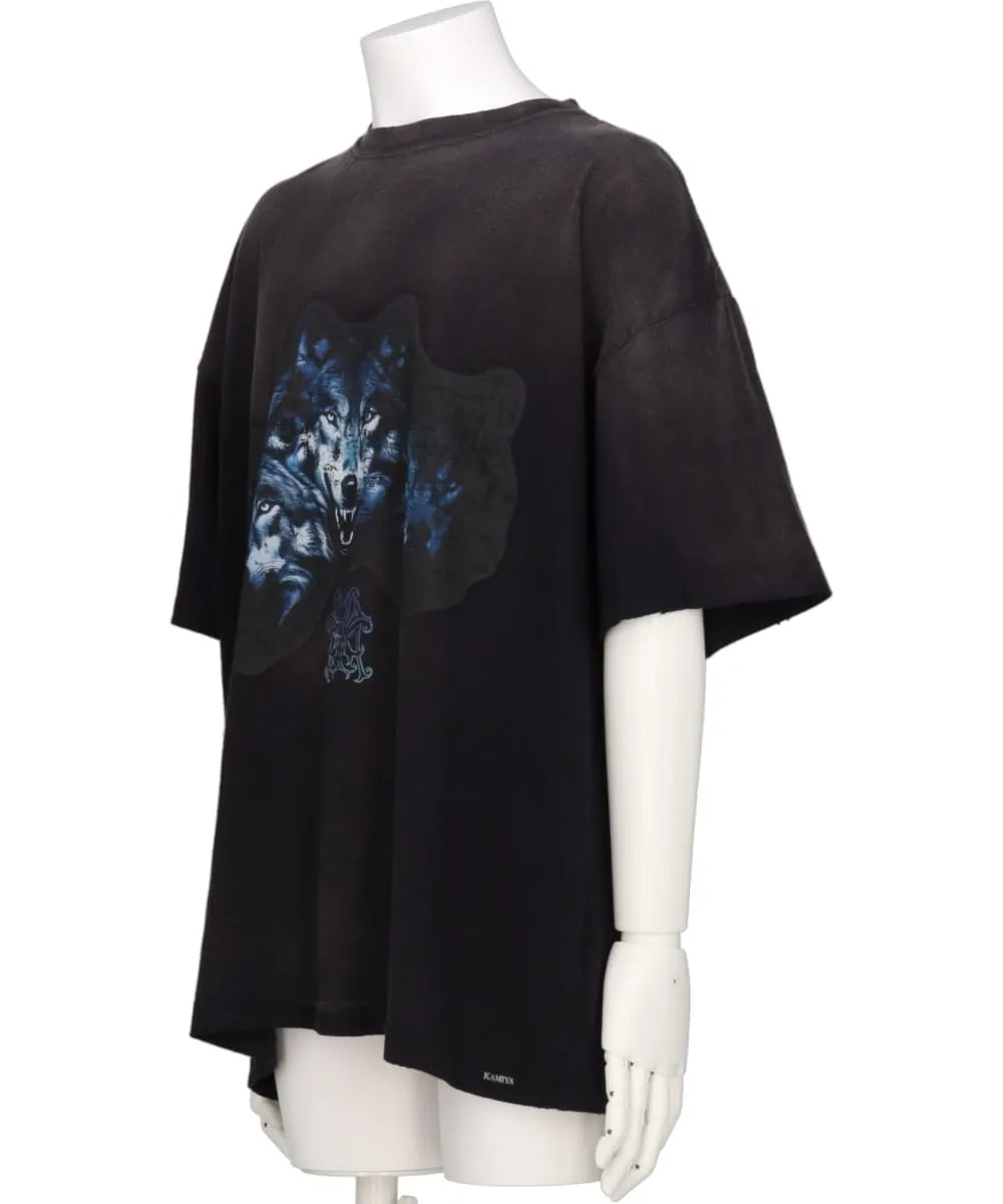 KMY-WOLF DISTRESSED TEE