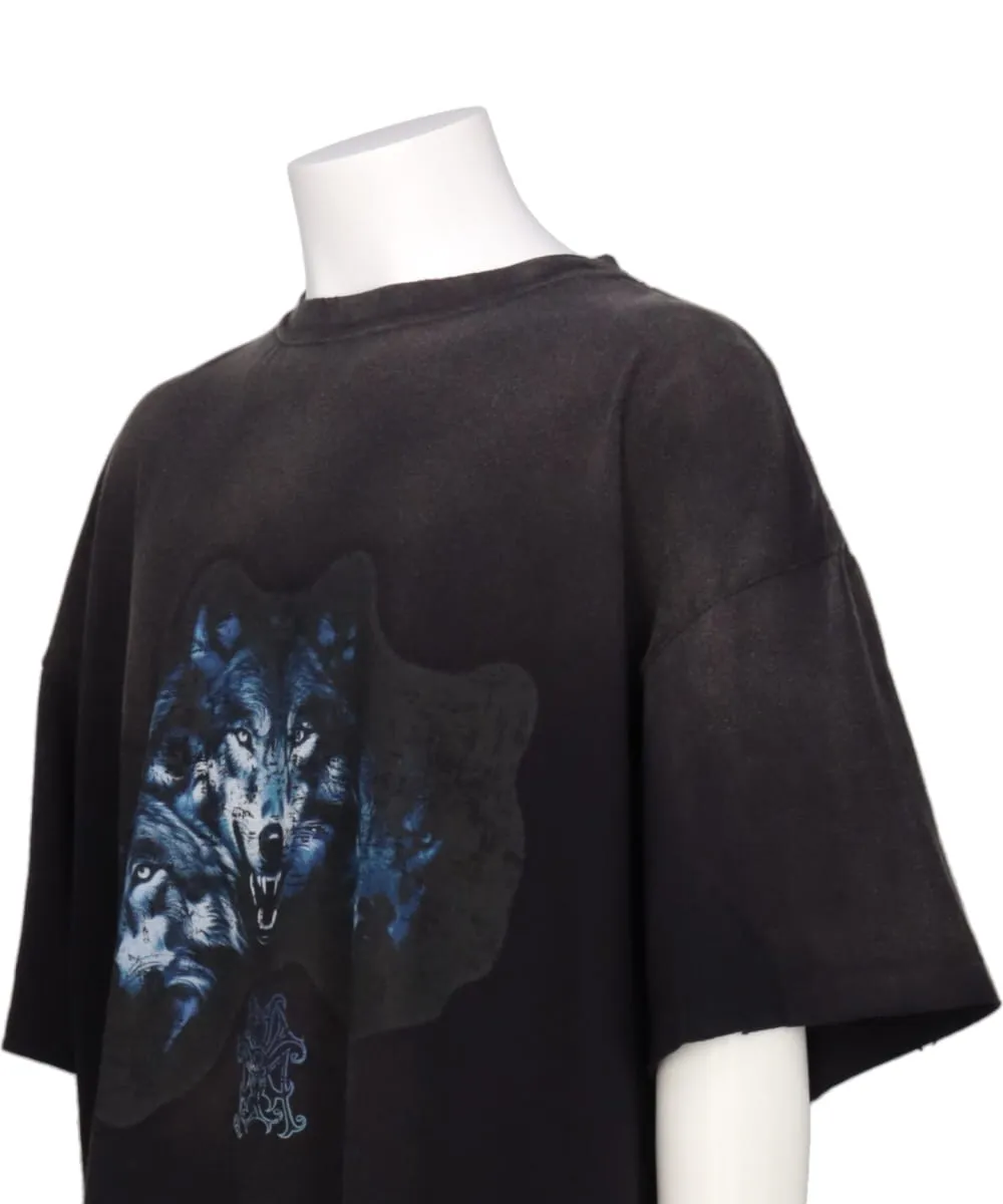 KMY-WOLF DISTRESSED TEE