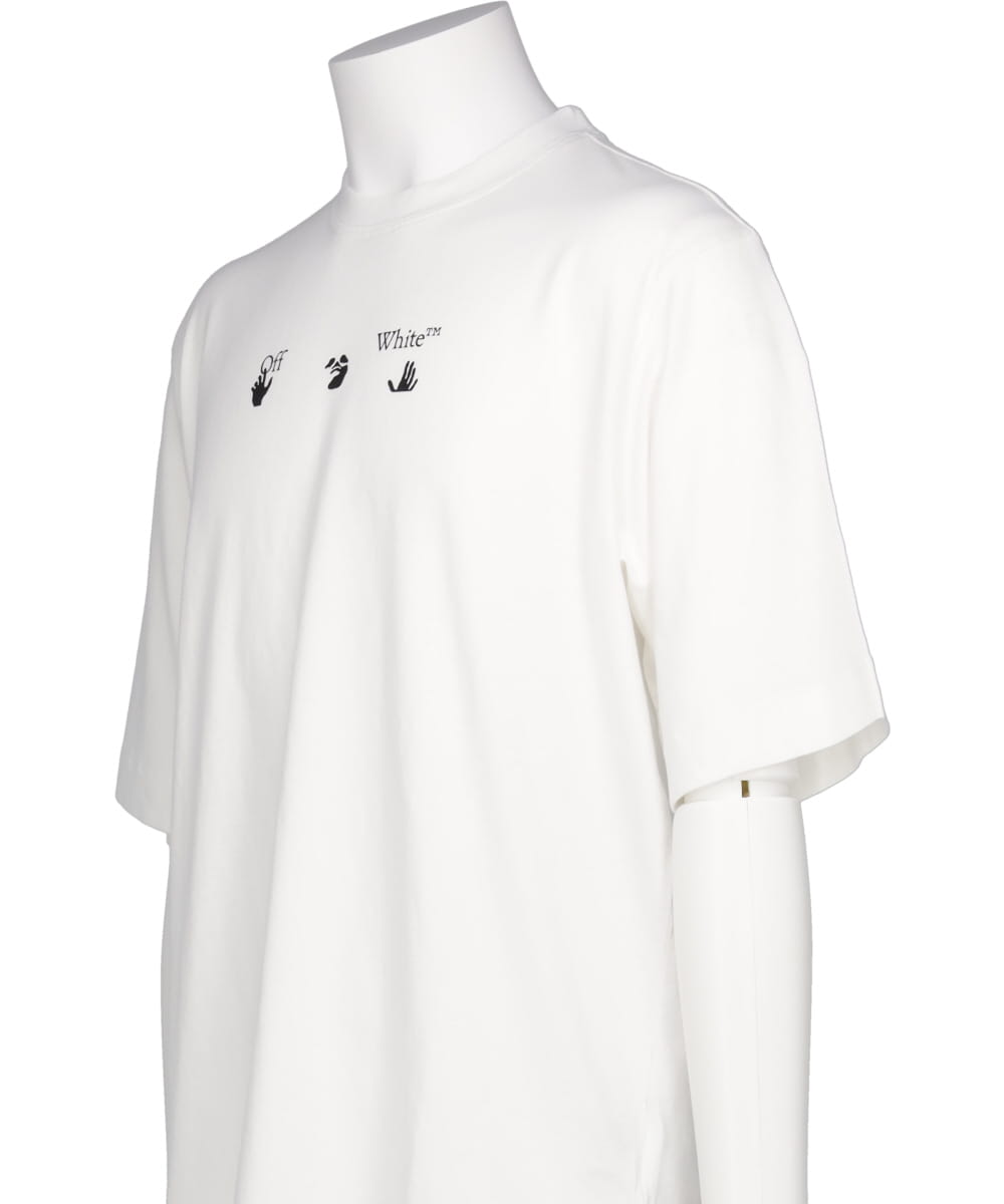 Off-White(オフホワイト) 2021AW ラバーアロースケートTシャツ OMAF21 