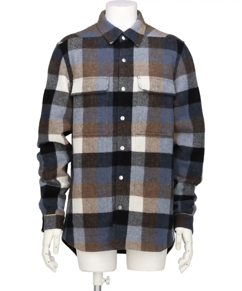 OUTERSHIRT / PALE BLUE PLAID