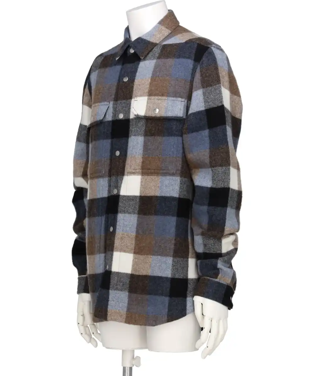 OUTERSHIRT / PALE BLUE PLAID