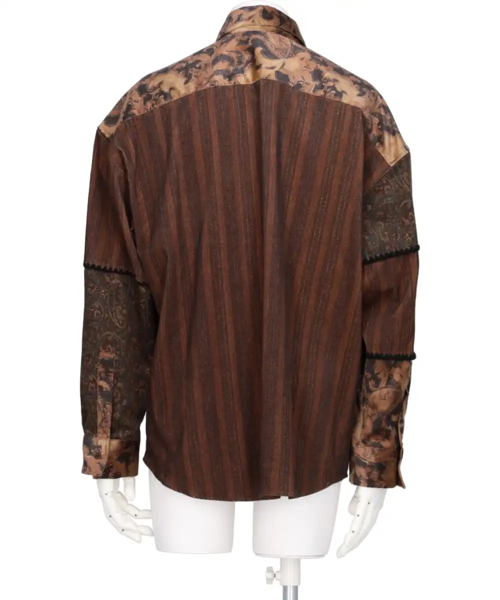 VELVET GEOMETRIC SHIRT