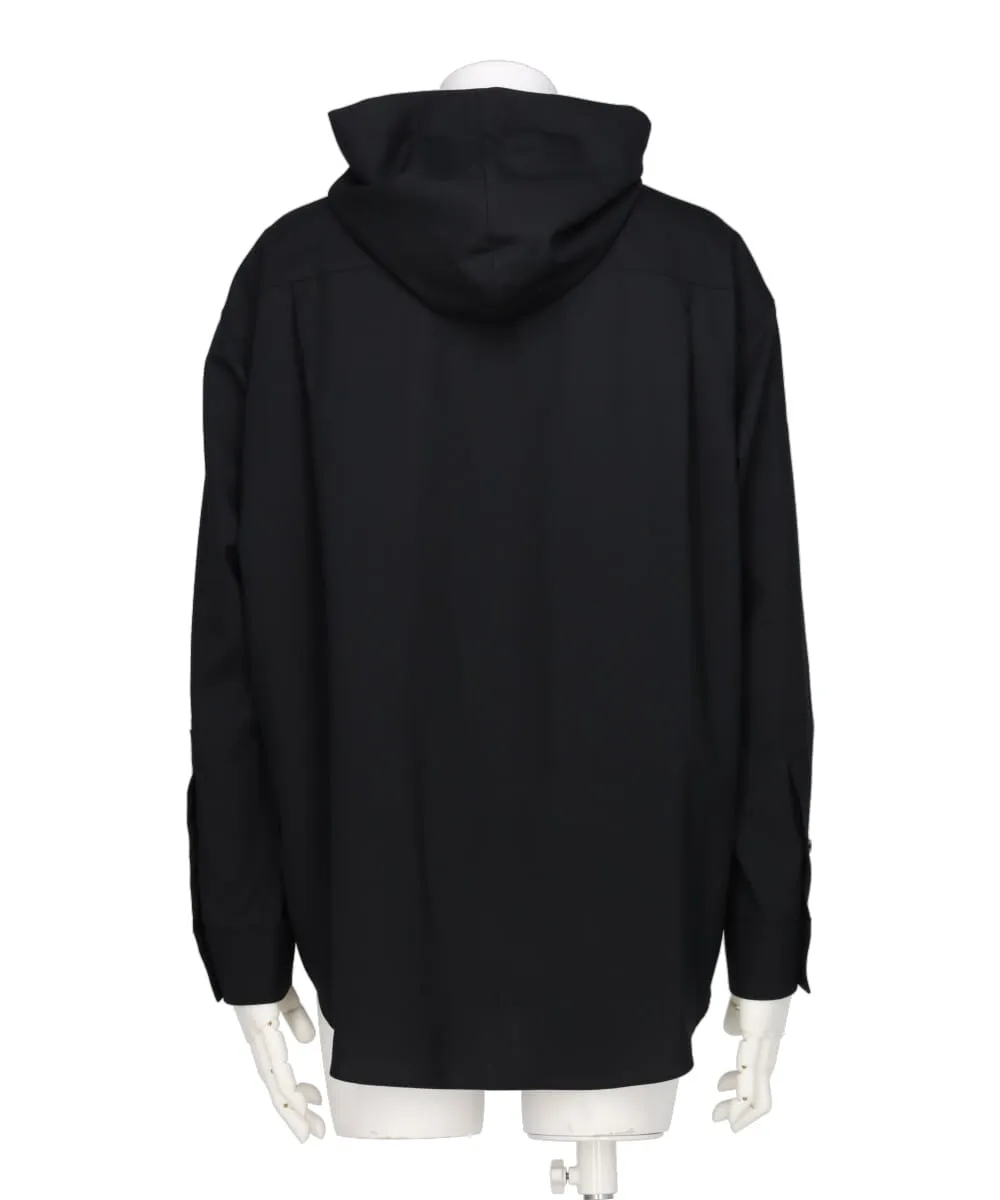 WOOL HOODED SHIRT