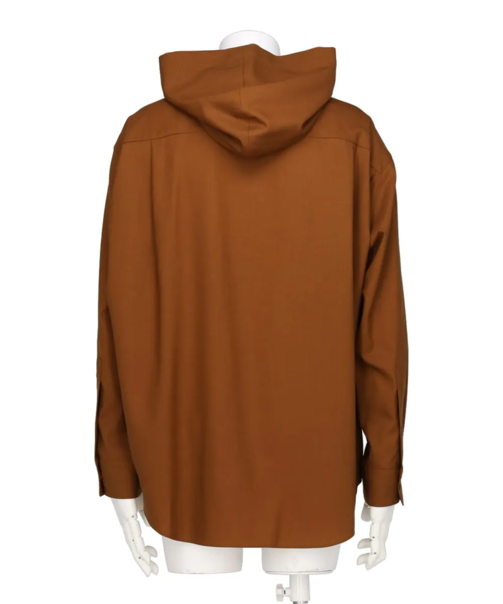 WOOL HOODED SHIRT