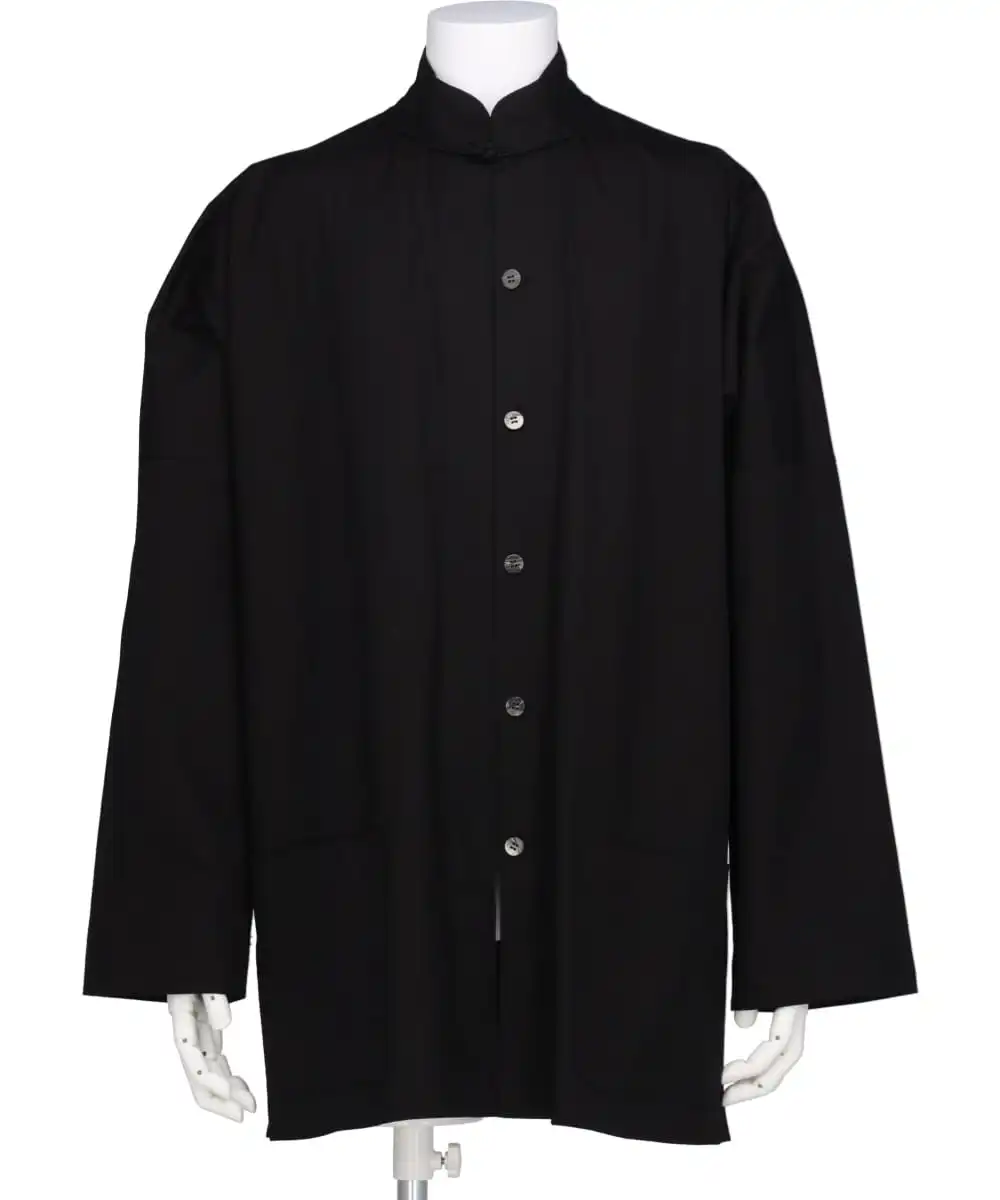 CHINA BUTTON STAND COLLER SHIRT