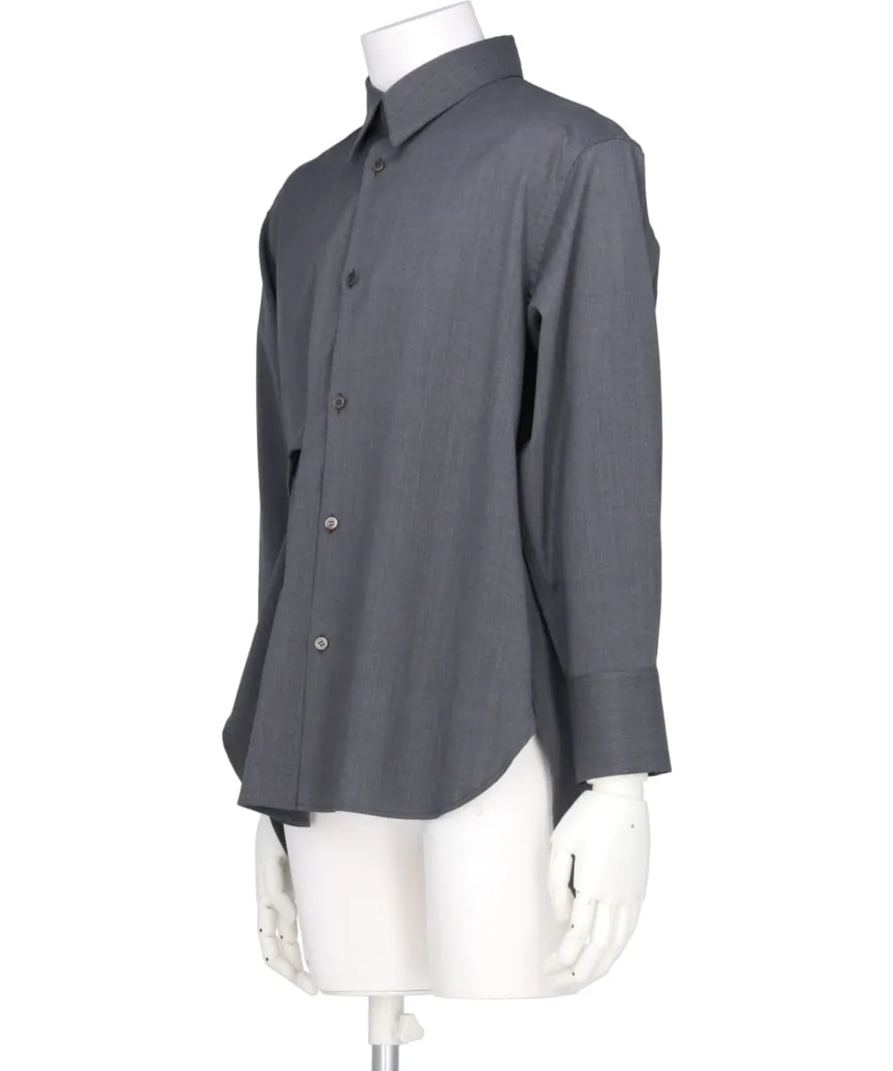 RECYCLED POLYESTER WOOL DRAPE SHIRT