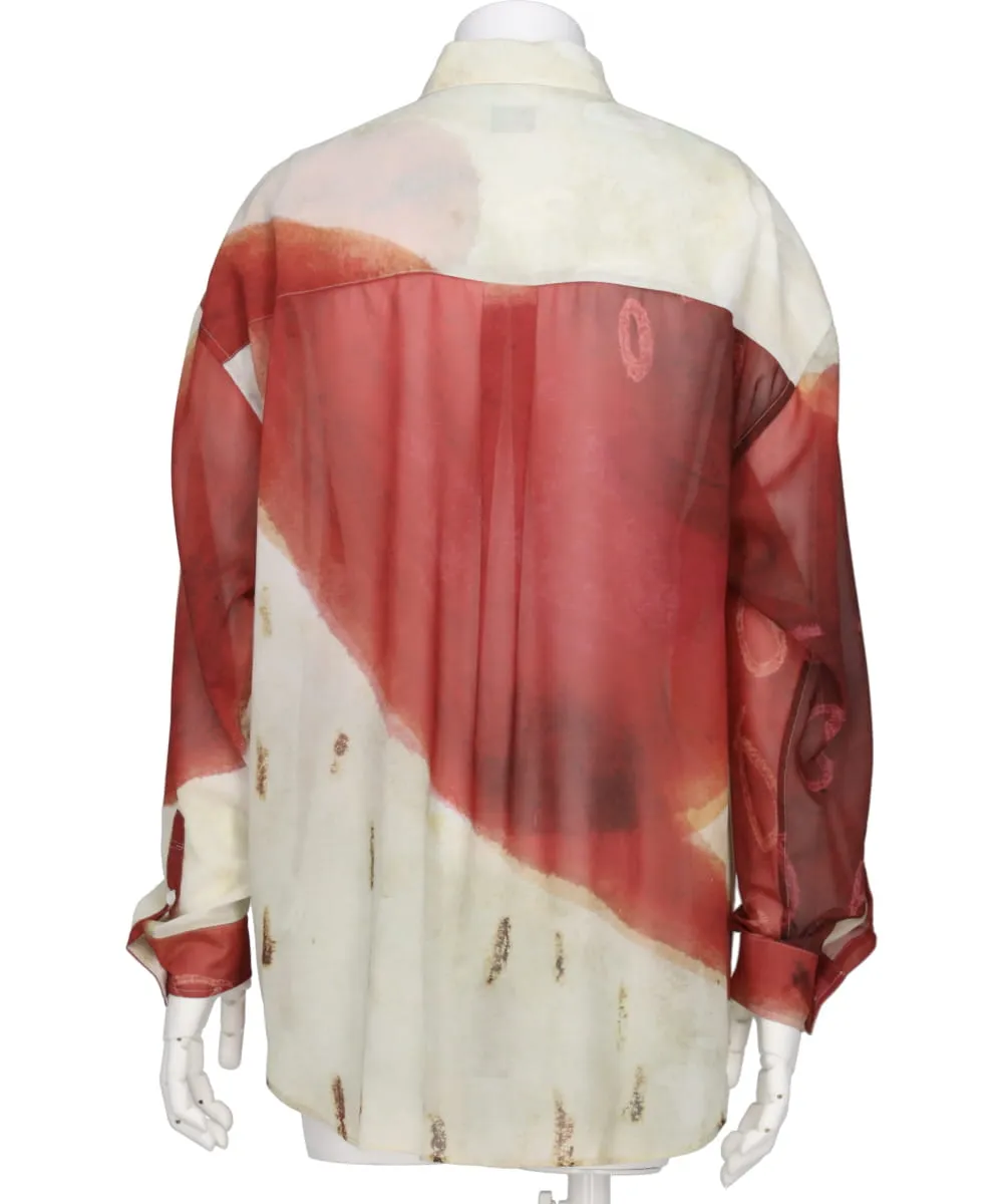 DRAWING L/S SHIRT BY TAKASHI TSUSHIMA