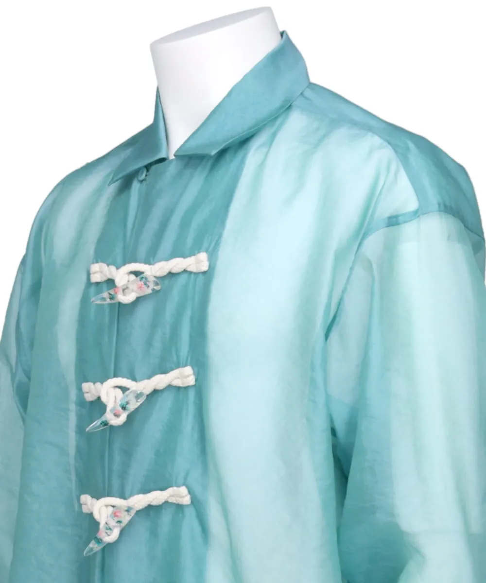FLOWER TOGGLE ORGANDY SHIRTS