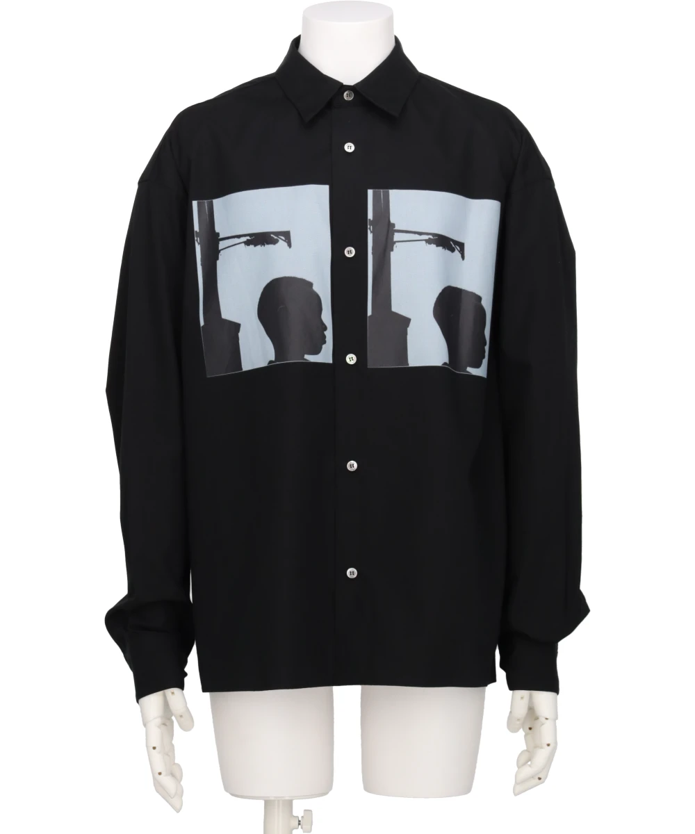 ALMOSTBLACK  YASUHIRO ISHIMOTO WOVEN PRINT DRESS SHIRTS