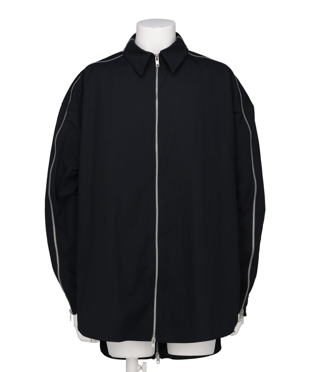 WOVEN LAYERED ZIPPER SHIRTS