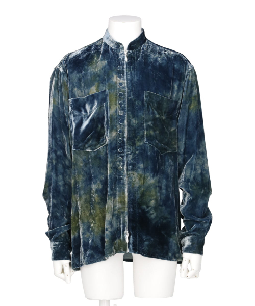 VELVET ZIP-UP SHIRTS