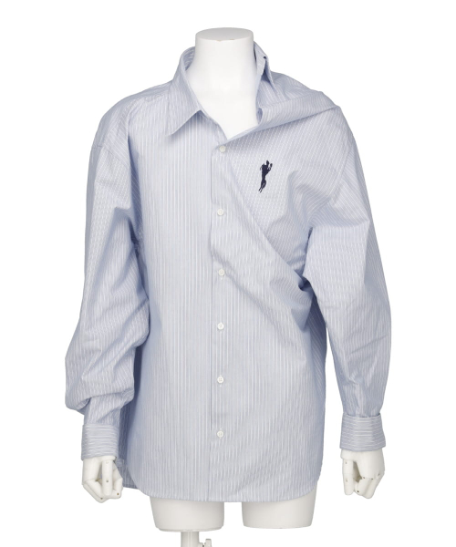 HALF LOOSE STRIPE SHIRT