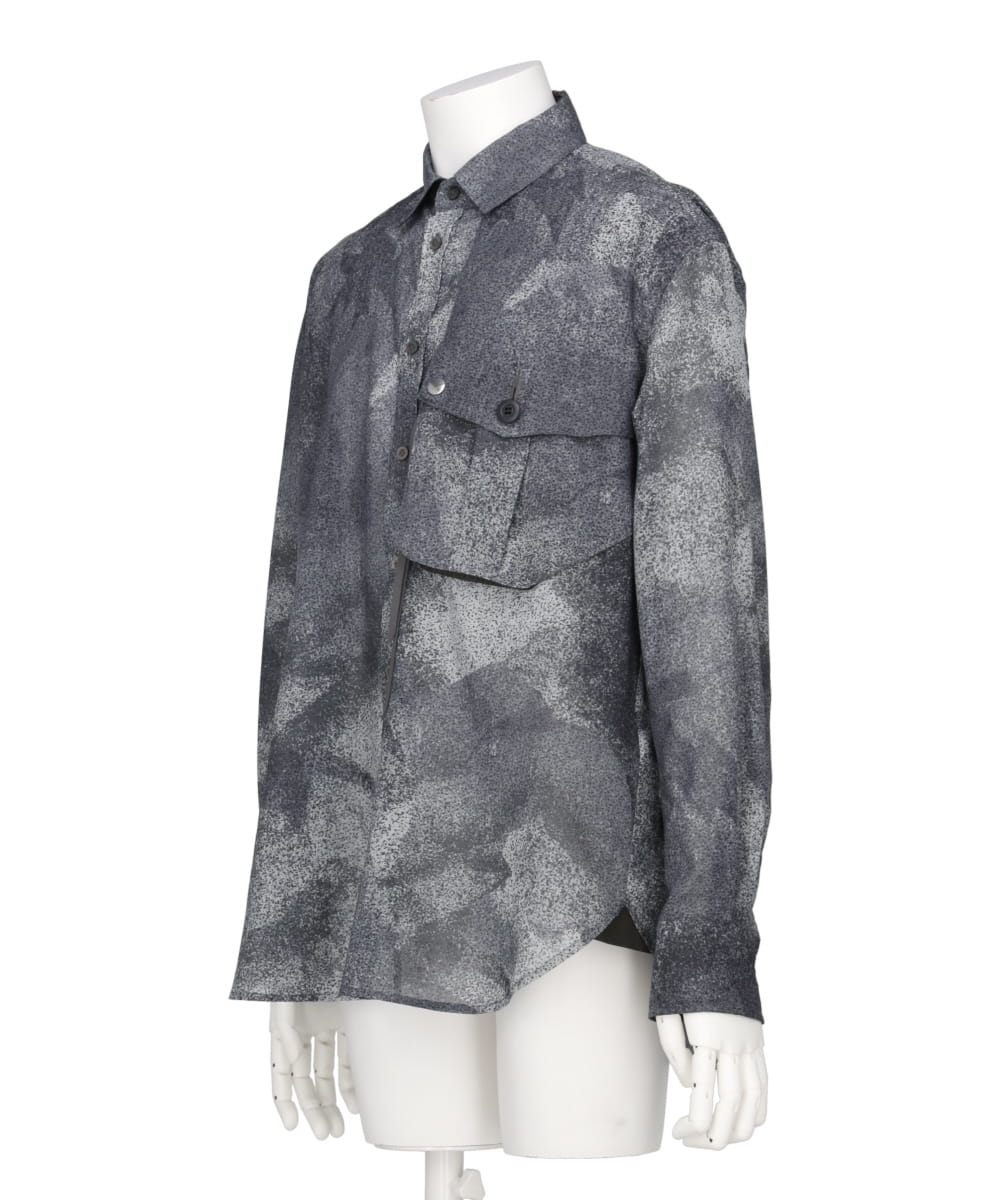VOILE CAMOUFLAGE DRESS SHIRT