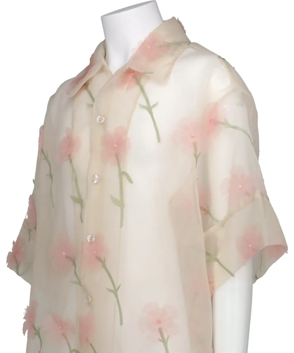 SHEER BOXY SHIRT