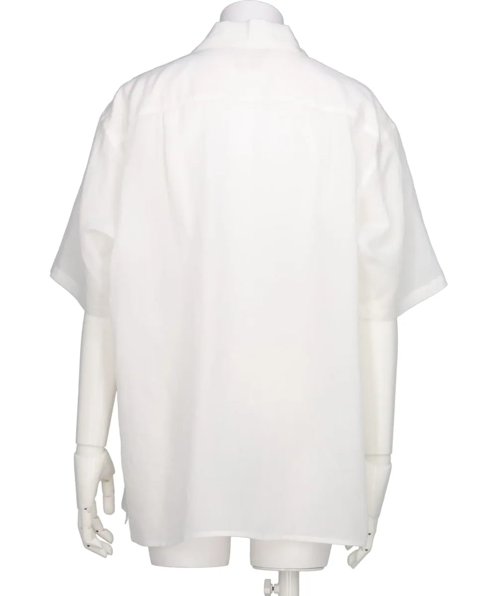 EMBROIDERY OPEN COLLAR SHIRT