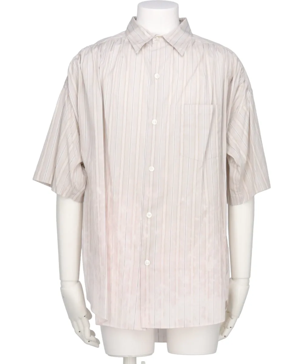 BLEACHED STRIPE H/S SHIRT