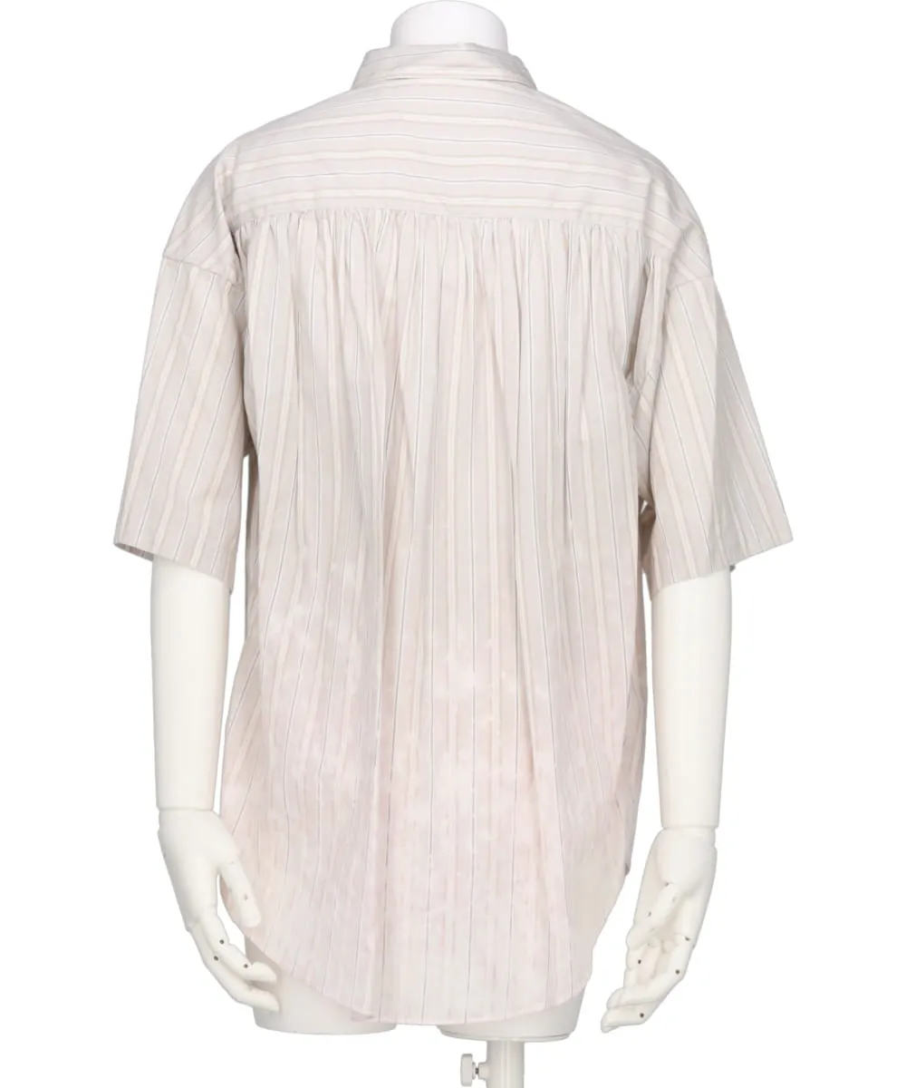 BLEACHED STRIPE H/S SHIRT