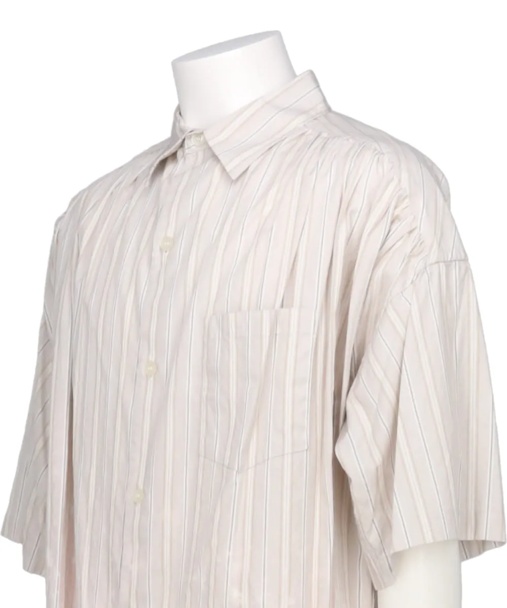 BLEACHED STRIPE H/S SHIRT