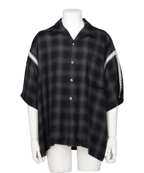 OMBRE WIDE OPEN COLLAR SHIRTS
