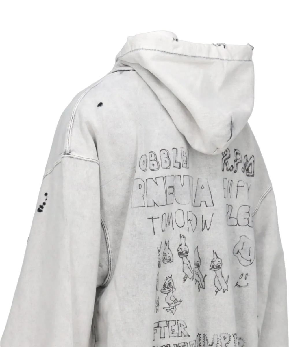 BLEACHED HOODIE