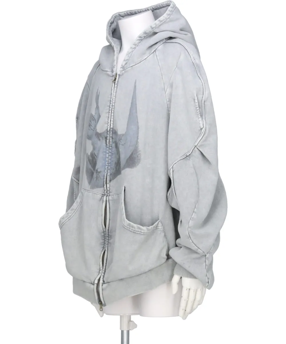 MIDWEST EXCLUSIVE YUGAMI SLEEVE PARKA Pigeon print