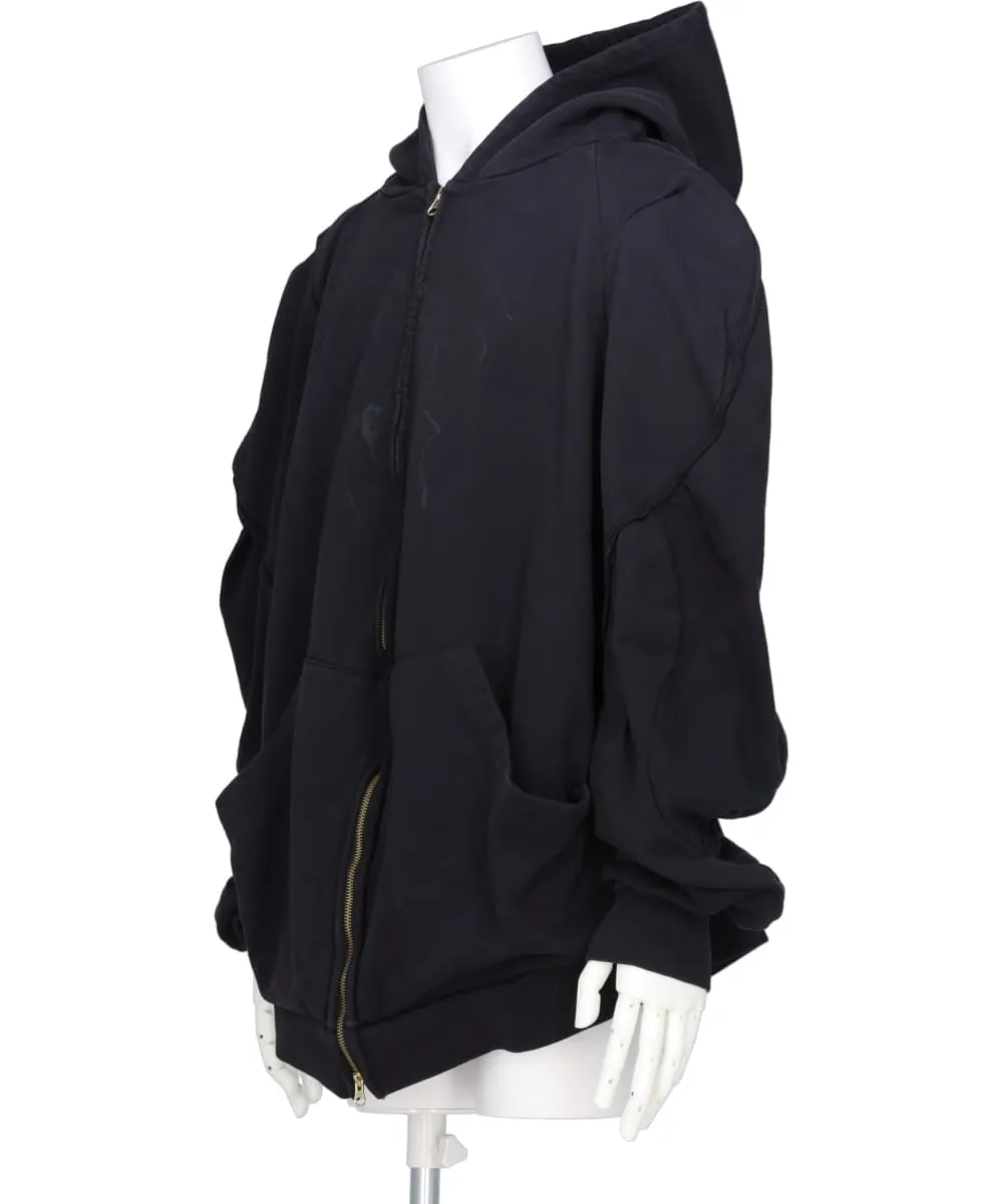 YUGAMI SLEEVE PARKA DARK AGE PRINT