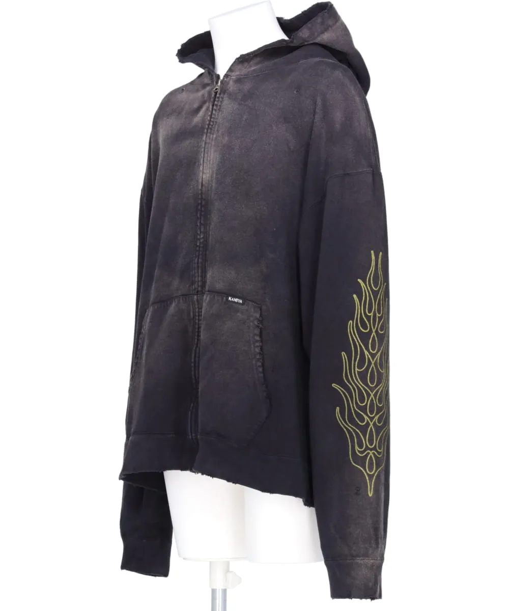 “ROPE” BREACHED ZIP-UP HOODIE