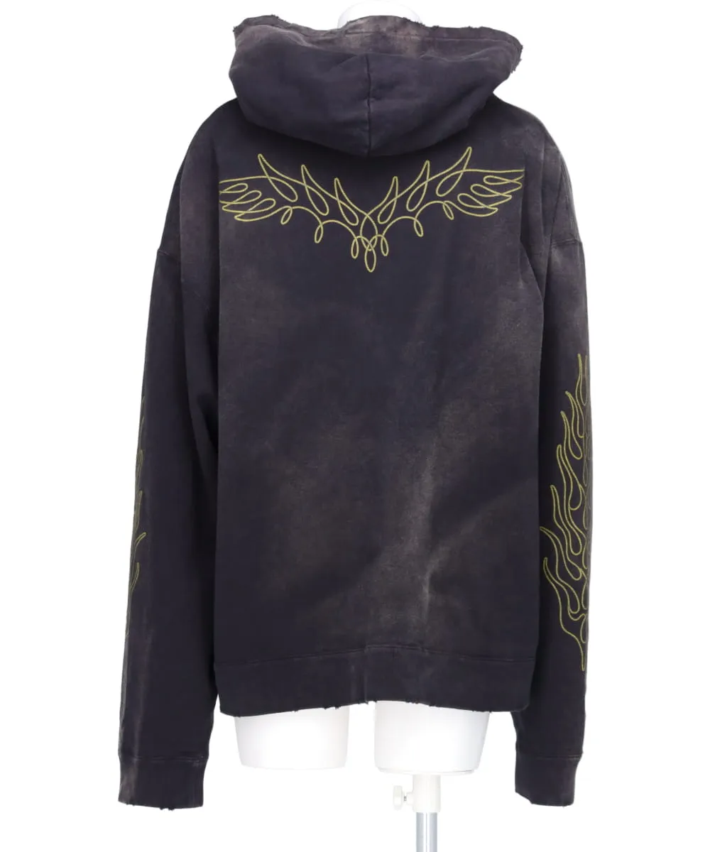 “ROPE” BREACHED ZIP-UP HOODIE