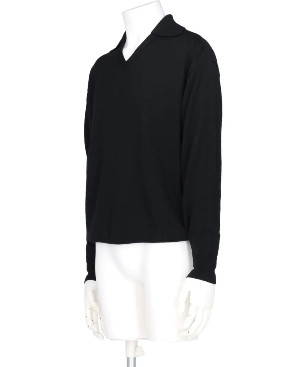 WOOL KNIT FOOTBALL TOP