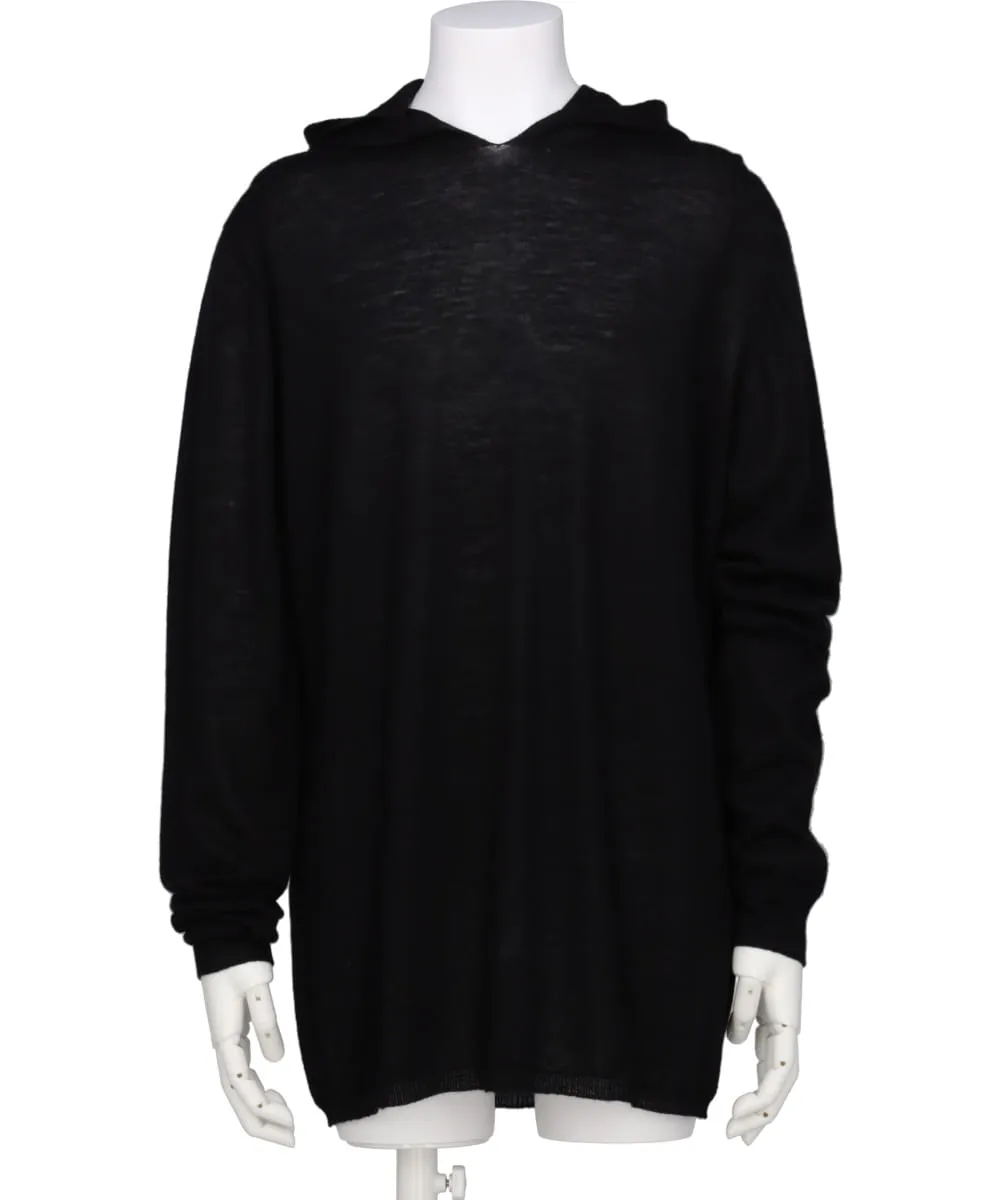 OVERSIZED LS HOODIE - BLACK