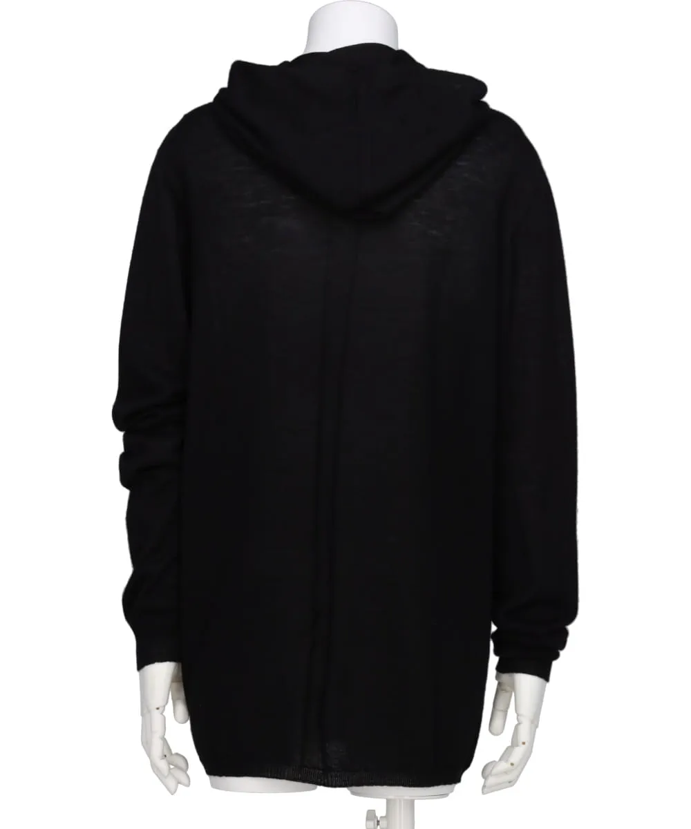 OVERSIZED LS HOODIE - BLACK