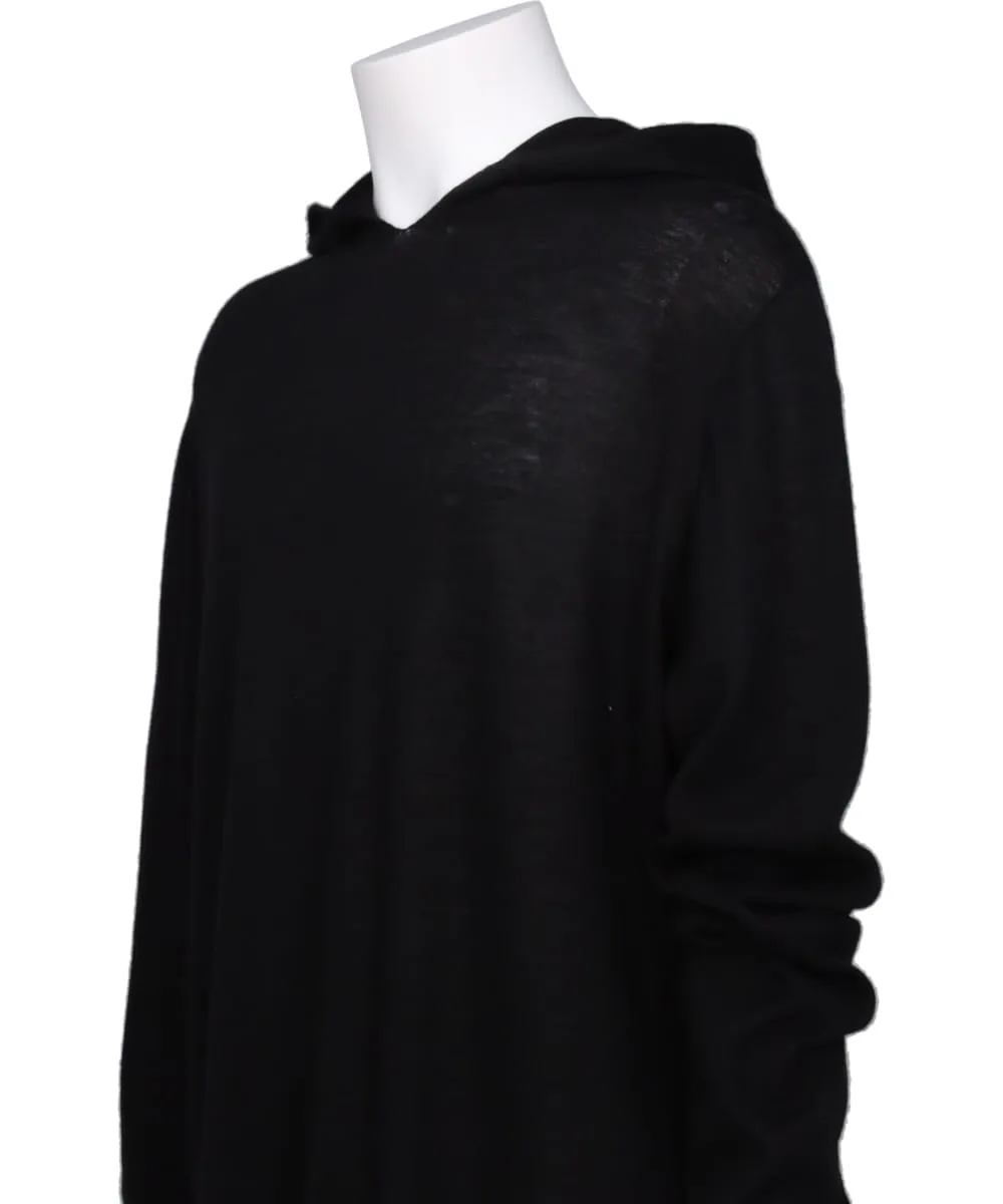 OVERSIZED LS HOODIE - BLACK