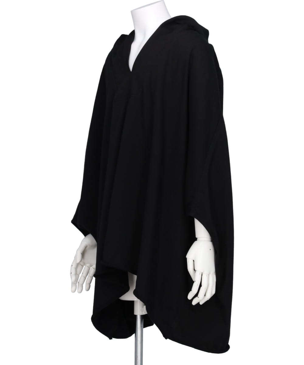 HOODED KAFTAN - BLACK