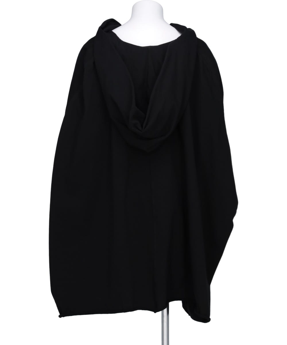 HOODED KAFTAN - BLACK