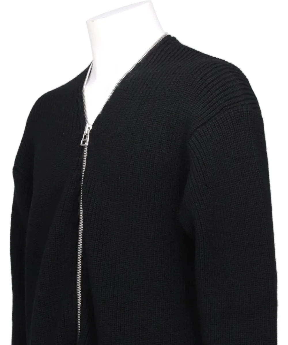 ZIPPED CARDIGAN