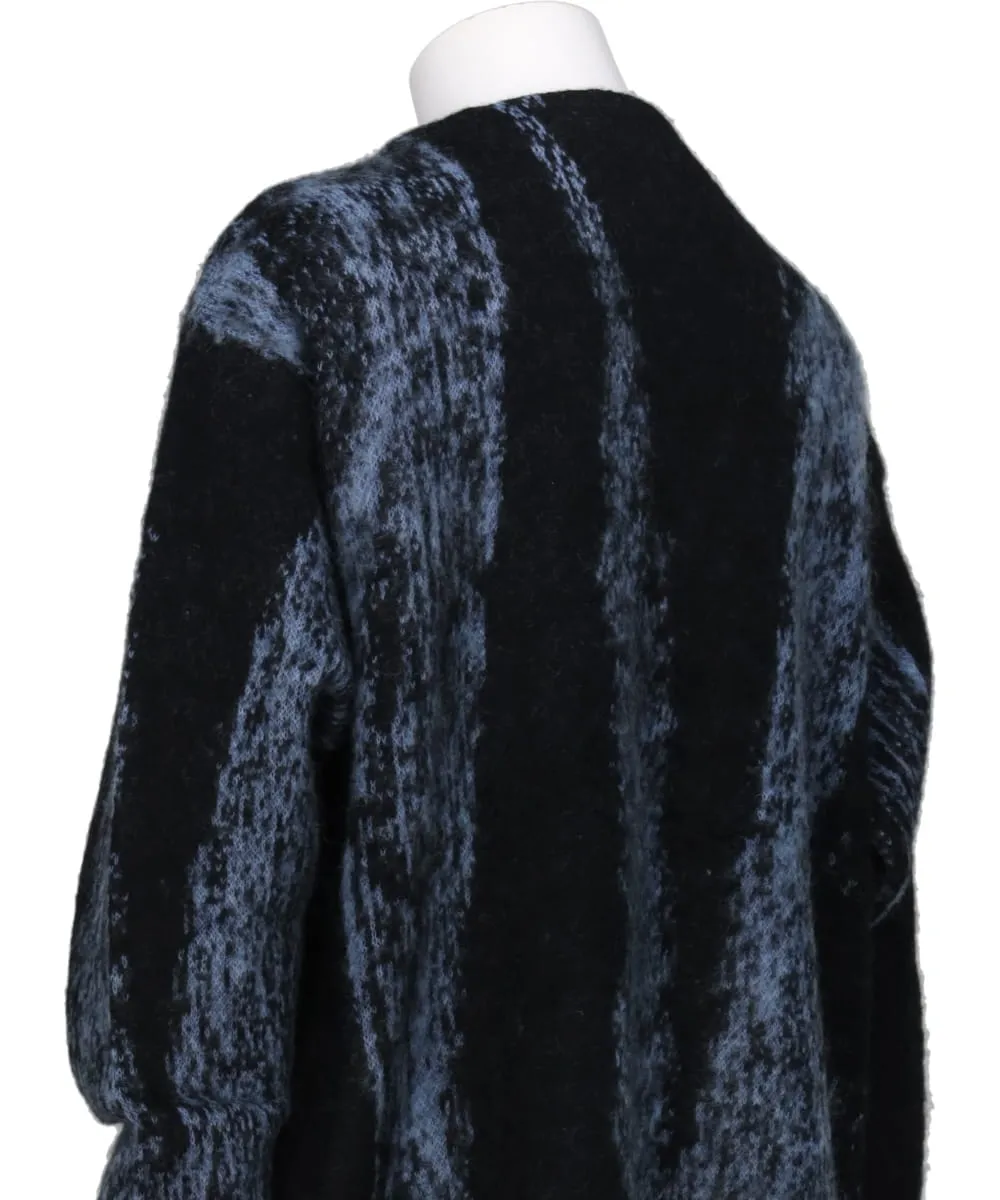 JACQUARD MOHAIR CARDIGAN