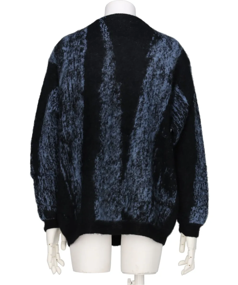 JACQUARD MOHAIR CARDIGAN