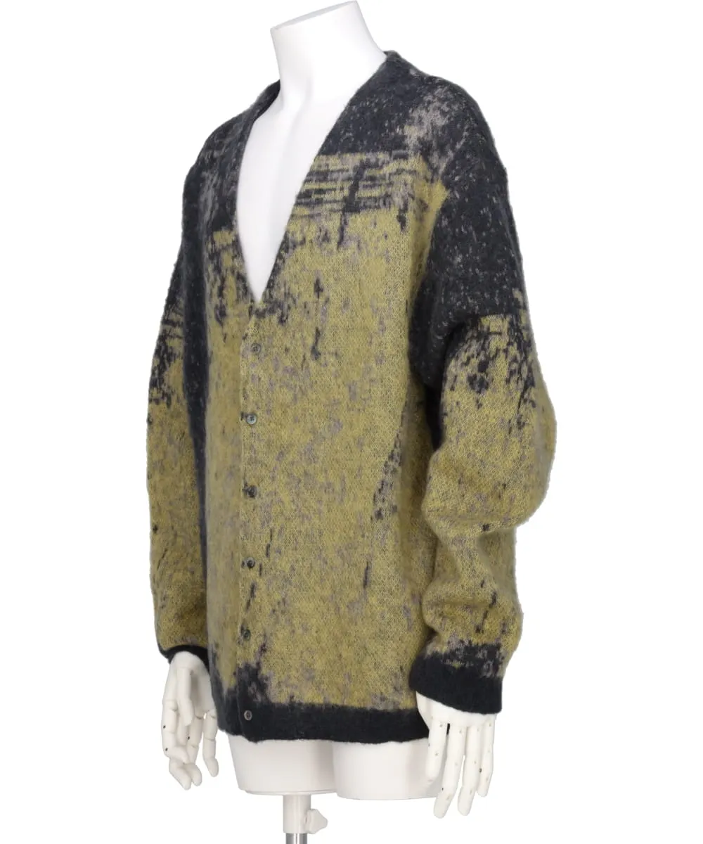 JACQUARD MOHAIR CARDIGAN