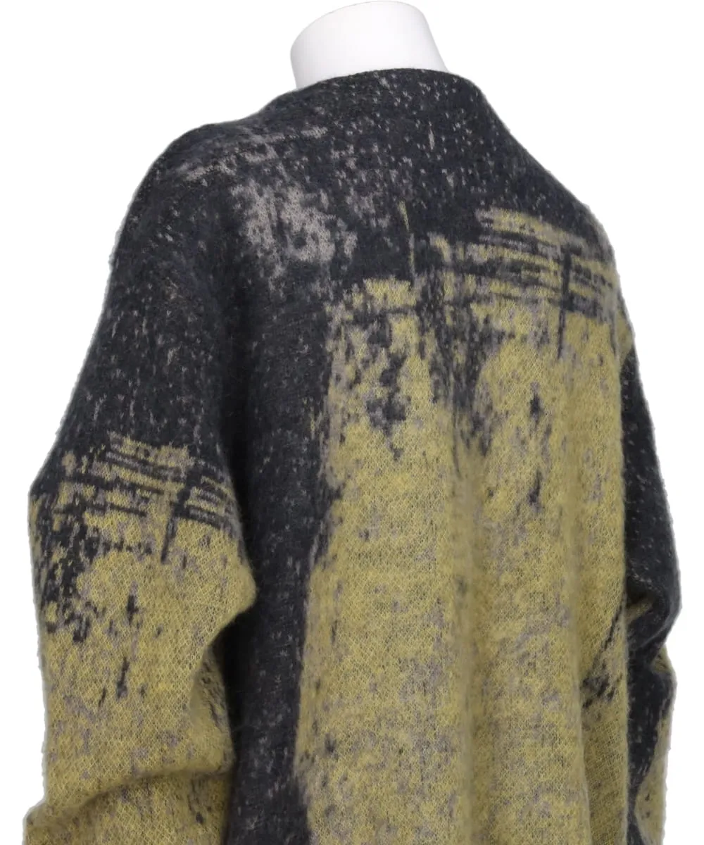 JACQUARD MOHAIR CARDIGAN