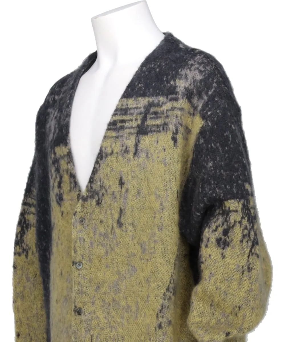 JACQUARD MOHAIR CARDIGAN