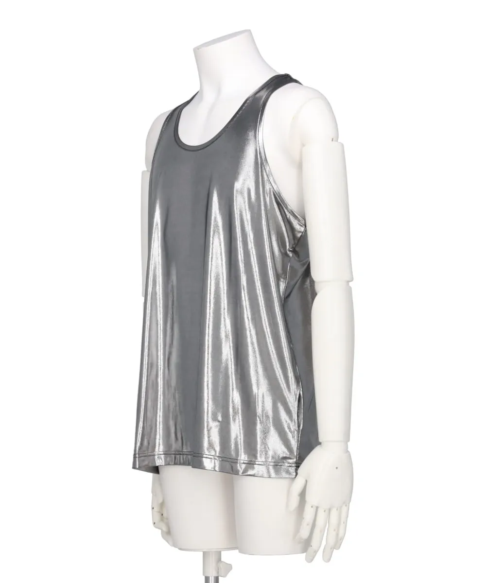 METALLIC JERSEY TANK-TOP