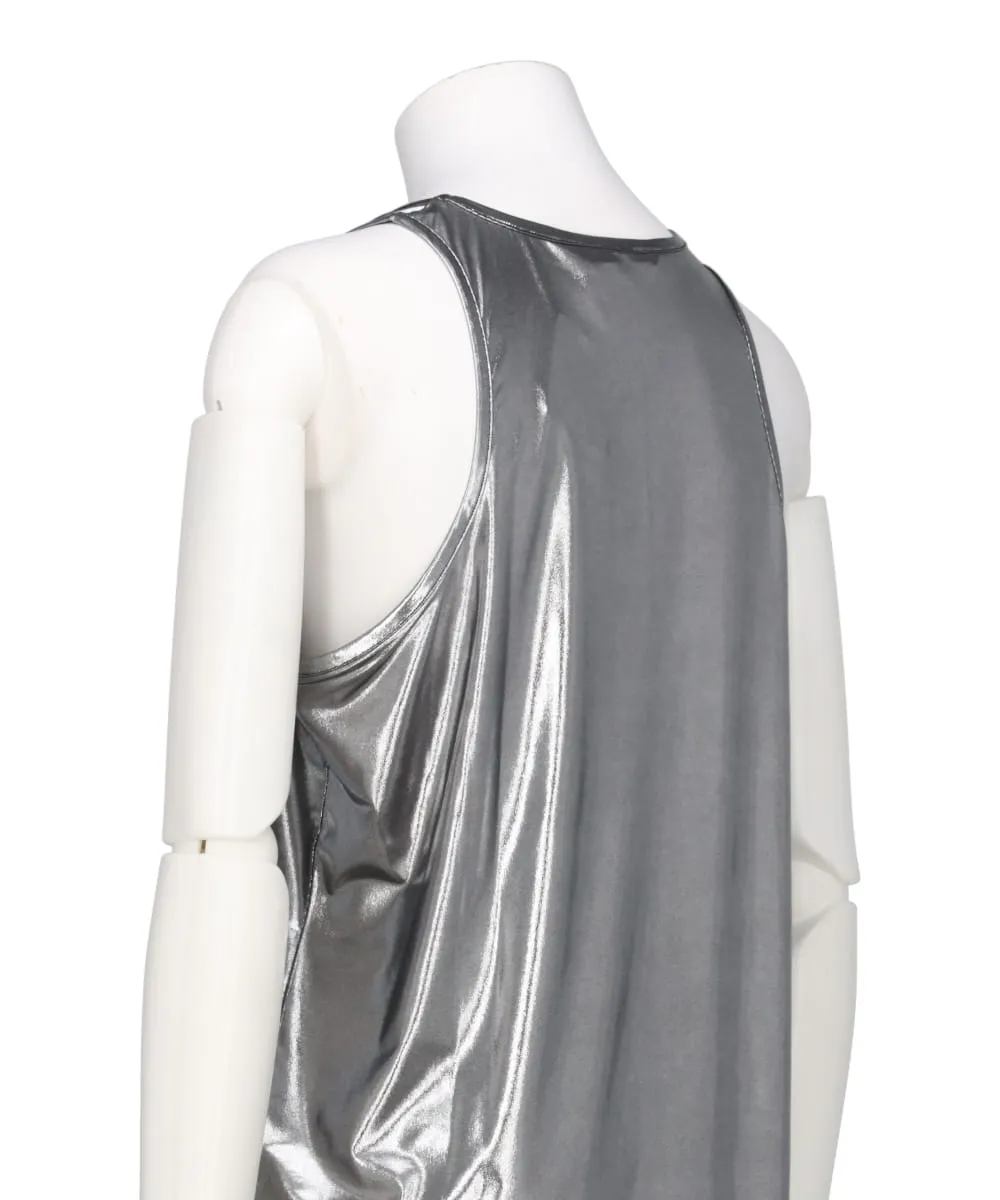 METALLIC JERSEY TANK-TOP